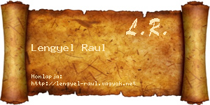 Lengyel Raul névjegykártya